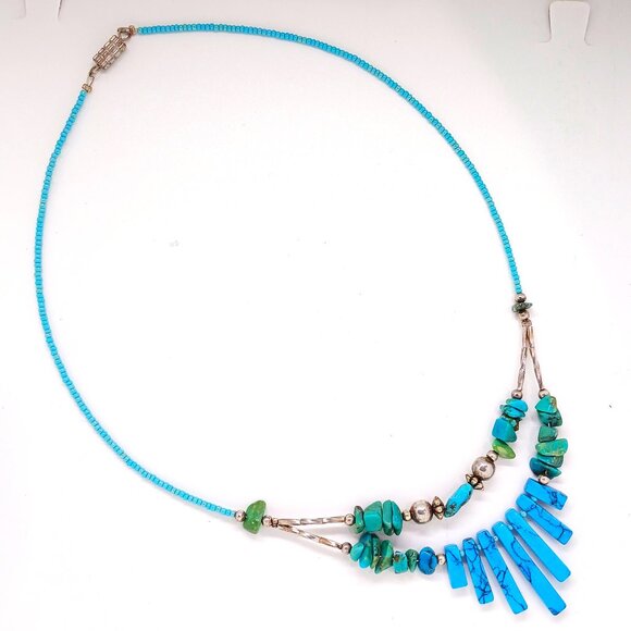 Shades of Turquoise Necklace - Picture 2 of 2